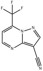 7-TRIFLUOROMETHYL-PYRAZOLO[1,5-A]PYRIMIDINE-3-CARBONITRILE Struktur