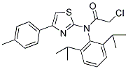 2-CHLORO-N-(2,6-DIISOPROPYL-PHENYL)-N-(4-P-TOLYL-THIAZOL-2-YL)-ACETAMIDE Struktur