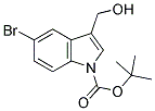 5-BROMO-3-HYDROXYMETHYLINDOLE-1-CARBOXYLIC ACID TERT-BUTYL ESTER Struktur