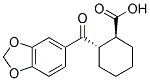 TRANS-2-(3,4-METHYLENEDIOXYBENZOYL)CYCLOHEXANE-1-CARBOXYLIC ACID Struktur