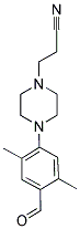 3-[4-(4-FORMYL-2,5-DIMETHYLPHENYL)PIPERAZIN-1-YL]PROPANENITRILE Struktur