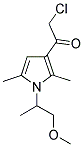 2-CHLORO-1-[1-(2-METHOXY-1-METHYL-ETHYL)-2,5-DIMETHYL-1H-PYRROL-3-YL]-ETHANONE Struktur