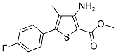 3-AMINO-5-(4-FLUOROPHENYL)-4-METHYLTHIOPHENE-2-CARBOXYLIC ACID METHYL ESTER Struktur