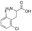 2-CHLORO-6-FLUORO-DL-PHENYLALANINE Struktur