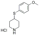 4-(4-METHOXYPHENYLSULFANYL)PIPERIDINE HYDROCHLORIDE Struktur