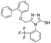 5-(BIPHENYL-2-YLOXYMETHYL)-4-(2-TRIFLUOROMETHYL-PHENYL)-4H-[1,2,4]TRIAZOLE-3-THIOL Struktur