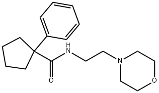 N-(2-MORPHOLIN-4-YLETHYL)(PHENYLCYCLOPENTYL)FORMAMIDE Struktur