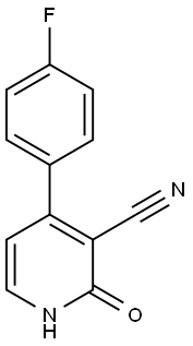 4-(4-FLUOROPHENYL)-2-OXO-1,2-DIHYDRO-3-PYRIDINECARBONITRILE Struktur