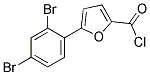 5-(2,4-DIBROMOPHENYL)-2-FUROYL CHLORIDE Struktur