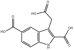 3-(CARBOXYMETHYL)-1H-INDOLE-2,5-DICARBOXYLIC ACID Struktur