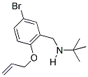 N-[2-(ALLYLOXY)-5-BROMOBENZYL]-2-METHYLPROPAN-2-AMINE Struktur