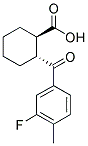 TRANS-2-(3-FLUORO-4-METHYLBENZOYL)CYCLOHEXANE-1-CARBOXYLIC ACID Struktur