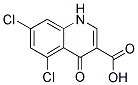 5,7-DICHLORO-4-OXO-1,4-DIHYDRO-QUINOLINE-3-CARBOXYLIC ACID Struktur