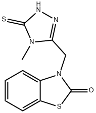 3-[(5-MERCAPTO-4-METHYL-4H-1,2,4-TRIAZOL-3-YL)METHYL]-1,3-BENZOTHIAZOL-2(3H)-ONE Struktur