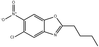 2-BUTYL-5-CHLORO-6-NITRO-1,3-BENZOXAZOLE Struktur