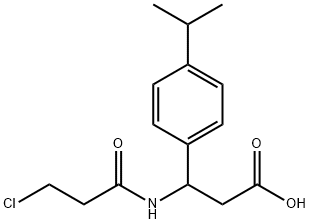 3-[(3-CHLOROPROPANOYL)AMINO]-3-(4-ISOPROPYLPHENYL)PROPANOIC ACID Struktur