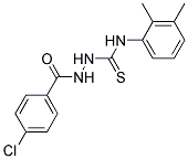 2-(4-CHLOROBENZOYL)-N-(2,3-DIMETHYLPHENYL)HYDRAZINECARBOTHIOAMIDE Struktur