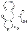 (4-OXO-2-THIOXO-THIAZOLIDIN-3-YL)-PHENYL-ACETIC ACID Struktur