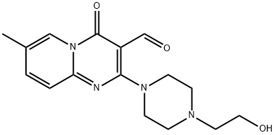 2-[4-(2-HYDROXY-ETHYL)-PIPERAZIN-1-YL]-7-METHYL-4-OXO-4H-PYRIDO[1,2-A]PYRIMIDINE-3-CARBALDEHYDE Struktur