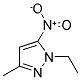 1-ETHYL-3-METHYL-5-NITRO-1H-PYRAZOLE Struktur