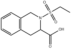 2-ETHANESULFONYL-1,2,3,4-TETRAHYDRO-ISOQUINOLINE-3-CARBOXYLIC ACID Struktur