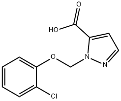 2-(2-CHLORO-PHENOXYMETHYL)-2 H-PYRAZOLE-3-CARBOXYLIC ACID Struktur