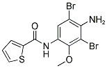 N-(4-AMINO-3,5-DIBROMO-2-METHOXYPHENYL)THIOPHENE-2-CARBOXAMIDE Struktur