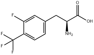 3-FLUORO-4-(TRIFLUOROMETHYL)-DL-PHENYLALANINE Struktur