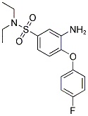 3-AMINO-N,N-DIETHYL-4-(4-FLUORO-PHENOXY)-BENZENESULFONAMIDE Struktur