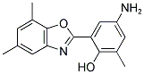 4-AMINO-2-(5,7-DIMETHYL-BENZOOXAZOL-2-YL)-6-METHYL-PHENOL Struktur