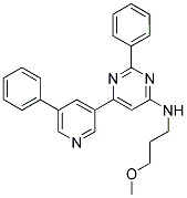 (3-METHOXY-PROPYL)-[2-PHENYL-6-(5-PHENYL-PYRIDIN-3-YL)-PYRIMIDIN-4-YL]-AMINE Struktur