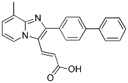 3-(2-BIPHENYL-4-YL-8-METHYL-IMIDAZO[1,2-A]PYRIDIN-3-YL)-ACRYLIC ACID Struktur