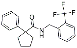 (PHENYLCYCLOPENTYL)-N-((2-(TRIFLUOROMETHYL)PHENYL)METHYL)FORMAMIDE Struktur