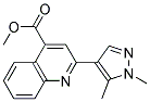 2-(1,5-DIMETHYL-1 H-PYRAZOL-4-YL)-QUINOLINE-4-CARBOXYLIC ACID METHYL ESTER Struktur