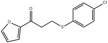 3-[(4-CHLOROPHENYL)SULFANYL]-1-(2-FURYL)-1-PROPANONE Struktur