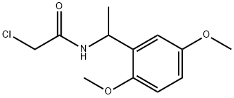 2-CHLORO-N-[1-(2,5-DIMETHOXYPHENYL)ETHYL]ACETAMIDE Struktur