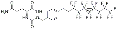 N-(F17 CBZ) L-GLUTAMINE Struktur