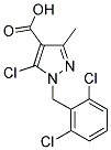 5-CHLORO-1-(2,6-DICHLOROBENZYL)-3-METHYL-1H-PYRAZOLE-4-CARBOXYLIC ACID Struktur