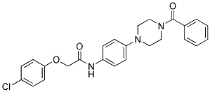 N-(4-(4-BENZOYLPIPERAZIN-1-YL)PHENYL)-2-(4-CHLOROPHENOXY)ACETAMIDE Struktur