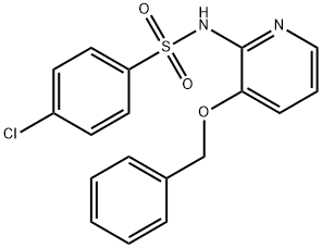 ((4-CHLOROPHENYL)SULFONYL)(3-(PHENYLMETHOXY)(2-PYRIDYL))AMINE Struktur