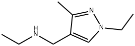 ETHYL-(1-ETHYL-3-METHYL-1 H-PYRAZOL-4-YLMETHYL)-AMINE Struktur