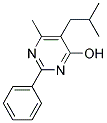 5-ISOBUTYL-6-METHYL-2-PHENYLPYRIMIDIN-4-OL Struktur