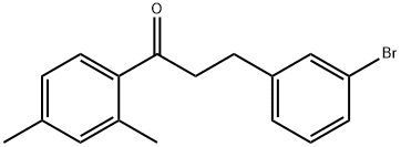 3-(3-BROMOPHENYL)-2',4'-DIMETHYLPROPIOPHENONE Struktur