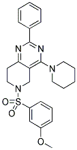 6-(3-METHOXY-BENZENESULFONYL)-2-PHENYL-4-PIPERIDIN-1-YL-5,6,7,8-TETRAHYDRO-PYRIDO[4,3-D]PYRIMIDINE Struktur