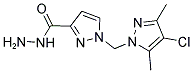 1-(4-CHLORO-3,5-DIMETHYL-PYRAZOL-1-YLMETHYL)-1 H-PYRAZOLE-3-CARBOXYLIC ACID HYDRAZIDE Struktur