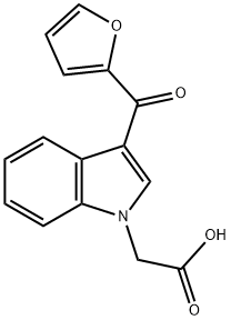 [3-(FURAN-2-CARBONYL)-INDOL-1-YL]-ACETIC ACID Struktur