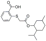 2-(2-ISOPROPYL-5-METHYL-CYCLOHEXYLOXYCARBONYLMETHYLSULFANYL)-BENZOIC ACID Struktur