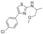 [4-(4-CHLORO-PHENYL)-THIAZOL-2-YL]-(2-METHOXY-1-METHYL-ETHYL)-AMINE Struktur