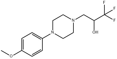 1,1,1-TRIFLUORO-3-[4-(4-METHOXYPHENYL)PIPERAZINO]-2-PROPANOL Struktur