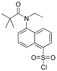 5-[(2,2-DIMETHYL-PROPIONYL)-ETHYL-AMINO]-NAPHTHALENE-1-SULFONYL CHLORIDE Struktur